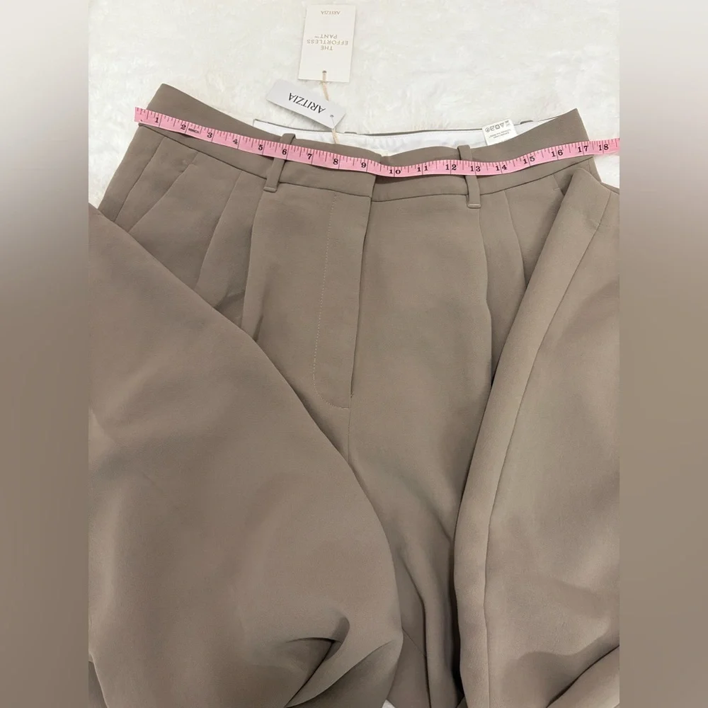 NWT Aritzia The Effortless Pant -High-Wasted,Wide-Leg Japanese Crepe Trousers - Picture 13 of 16
